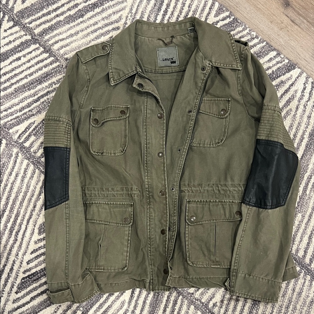 Levi's Olive Green Utility Jacket - Womens XL
